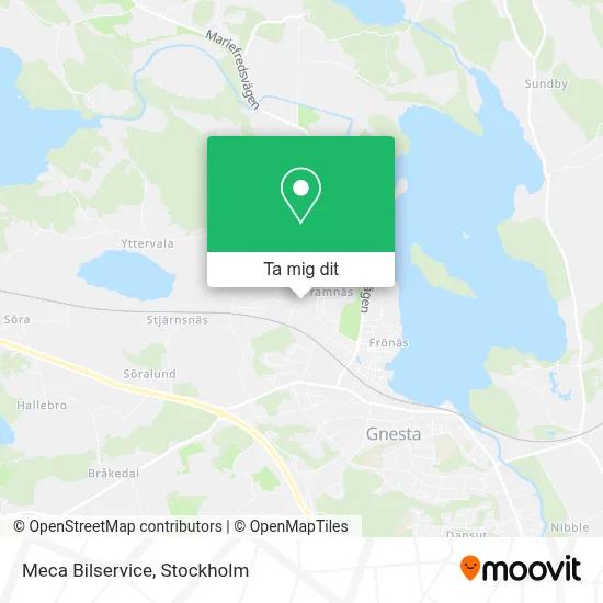 Meca Bilservice karta