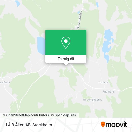 J.Å.B Åkeri AB karta
