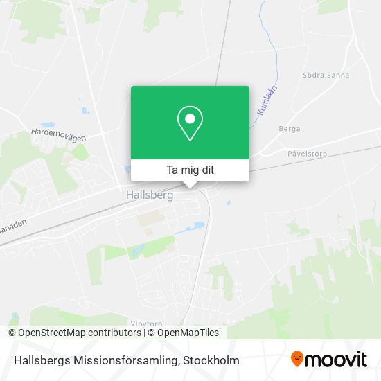 Hallsbergs Missionsförsamling karta