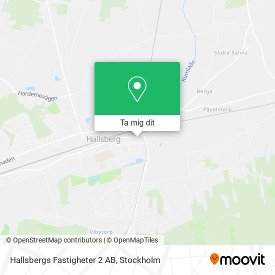 Hallsbergs Fastigheter 2 AB karta