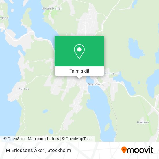 M Ericssons Åkeri karta