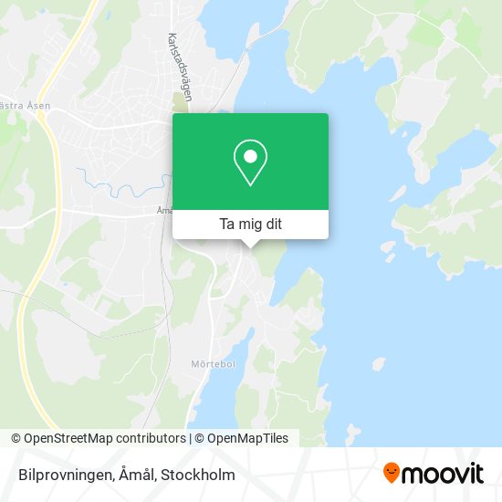 Bilprovningen, Åmål karta