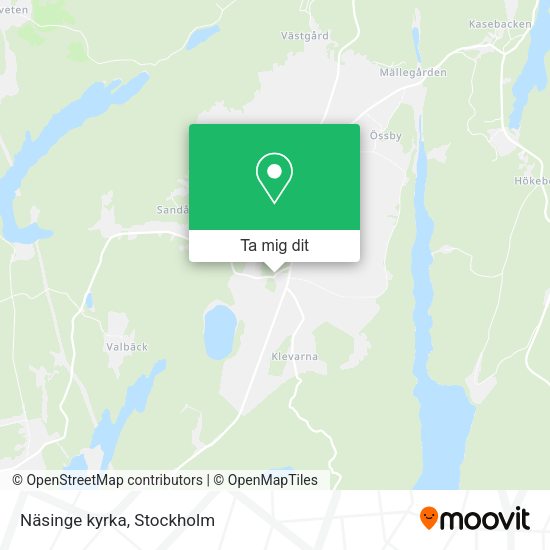 Näsinge kyrka karta