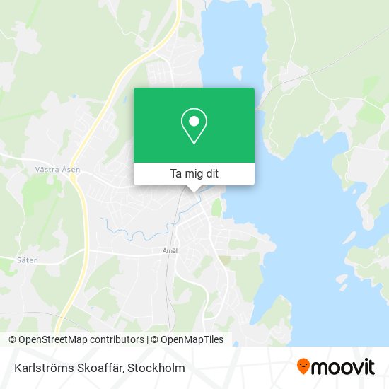 Karlströms Skoaffär karta