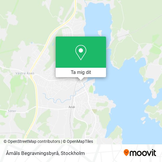 Åmåls Begravningsbyrå karta