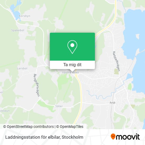 Laddningsstation för elbilar karta