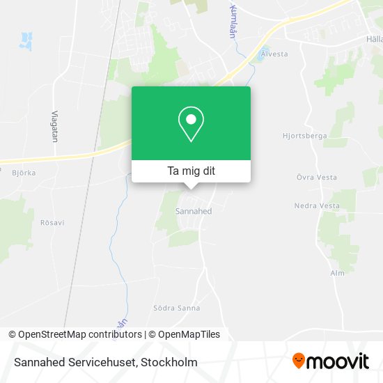 Sannahed Servicehuset karta