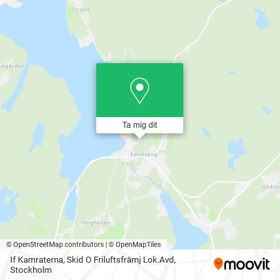 If Kamraterna, Skid O Friluftsfrämj Lok.Avd karta