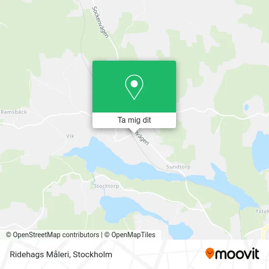 Ridehags Måleri karta