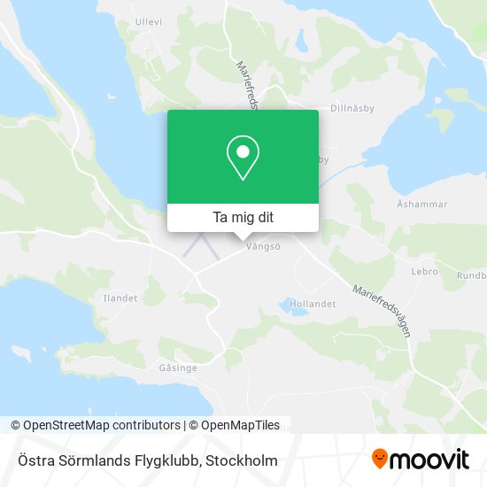 Östra Sörmlands Flygklubb karta
