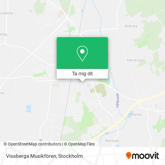 Vissberga Musikfören karta