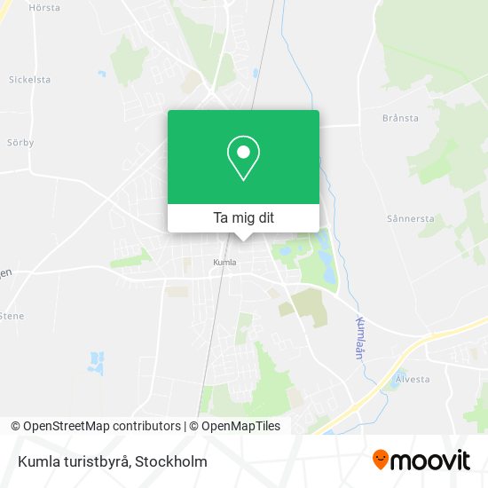 Kumla turistbyrå karta
