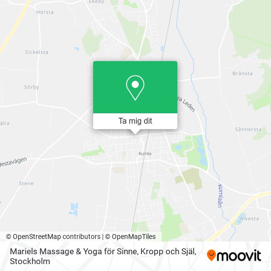 Mariels Massage & Yoga för Sinne, Kropp och Själ karta