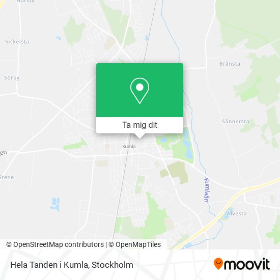 Hela Tanden i Kumla karta