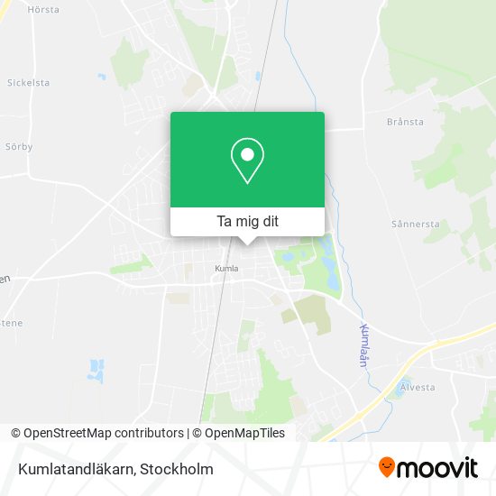 Kumlatandläkarn karta