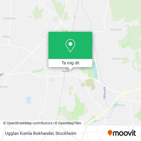 Ugglan Kumla Bokhandel karta