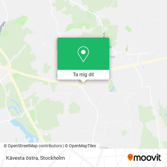 Kävesta östra karta