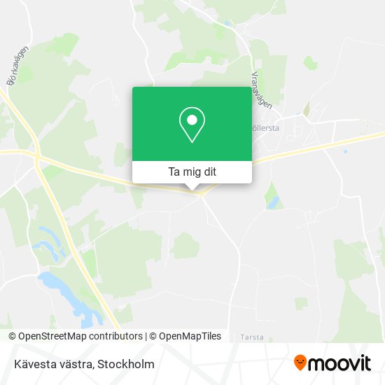 Kävesta västra karta