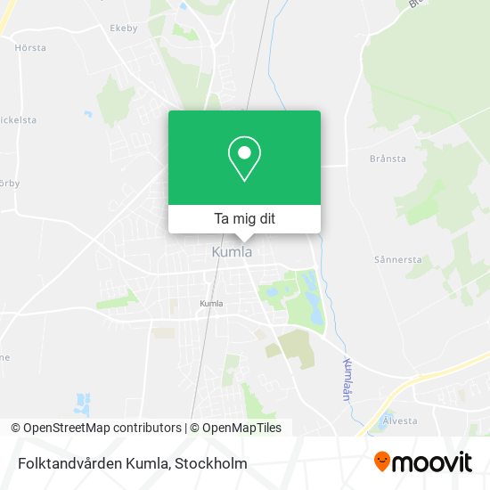 Folktandvården Kumla karta