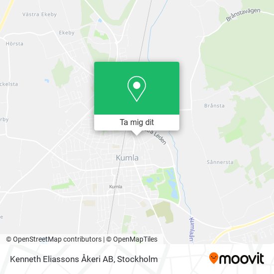 Kenneth Eliassons Åkeri AB karta