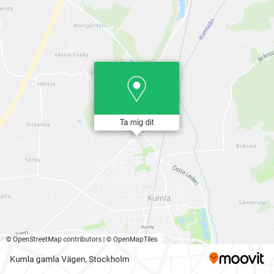 Kumla gamla Vägen karta