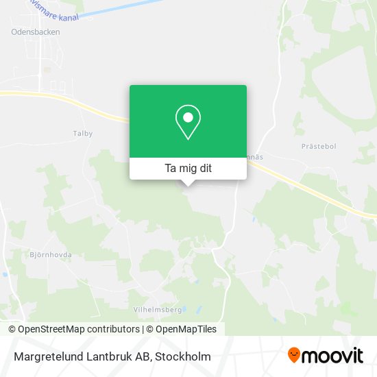 Margretelund Lantbruk AB karta