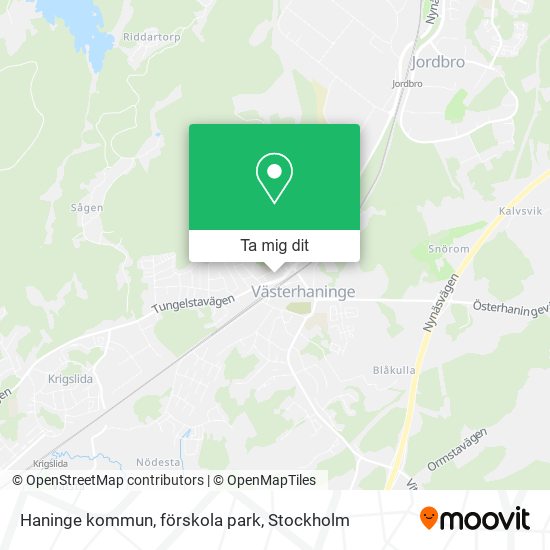 Haninge kommun, förskola park karta