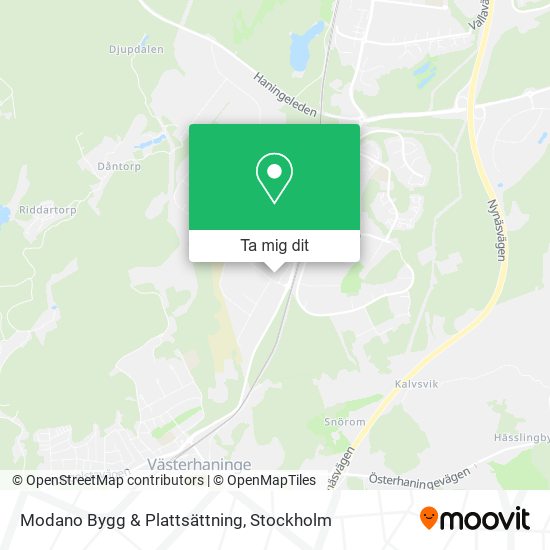 Modano Bygg & Plattsättning karta