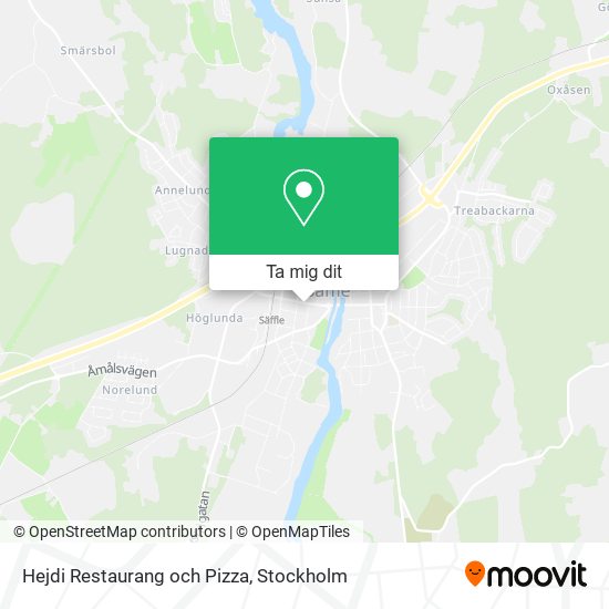 Hejdi Restaurang och Pizza karta