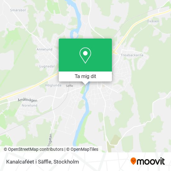 Kanalcaféet i Säffle karta