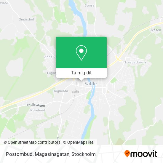 Postombud, Magasinsgatan karta