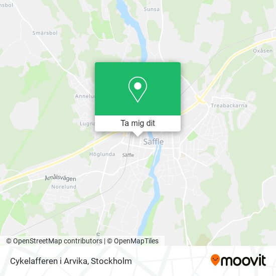 Cykelafferen i Arvika karta
