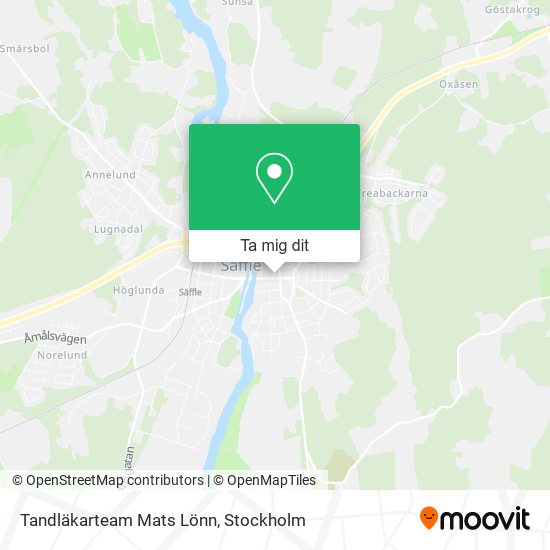 Tandläkarteam Mats Lönn karta