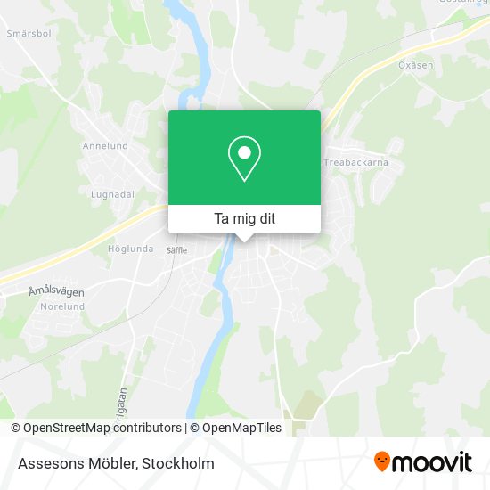 Assesons Möbler karta