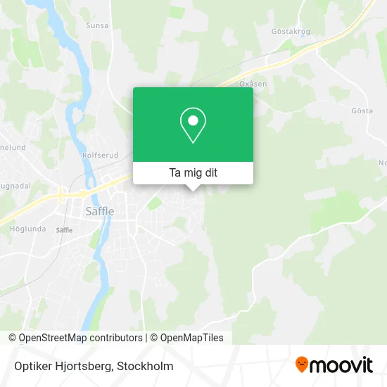Optiker Hjortsberg karta
