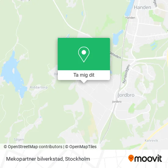 Mekopartner bilverkstad karta