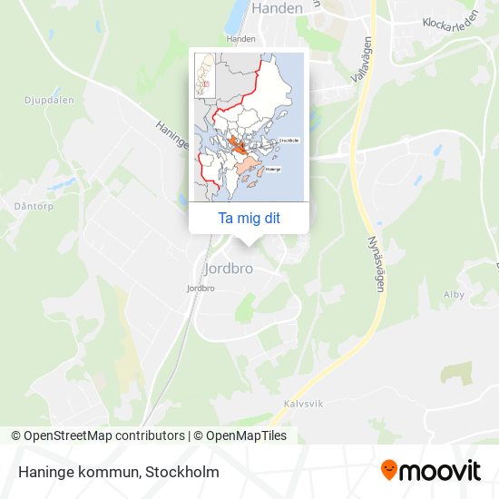 Haninge kommun karta