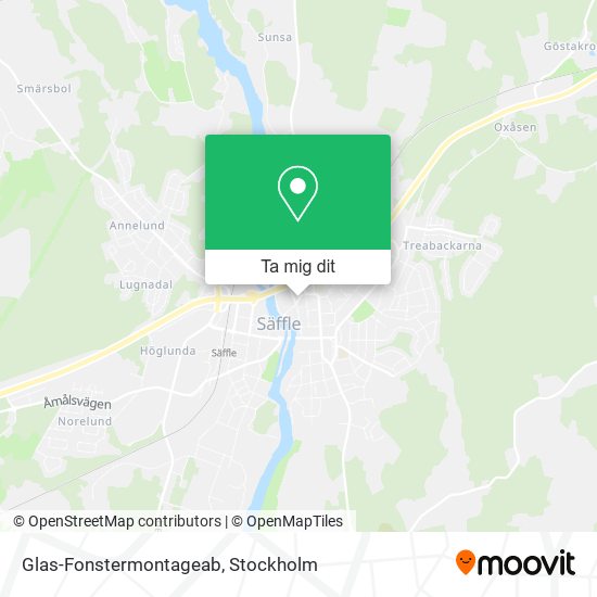 Glas-Fonstermontageab karta