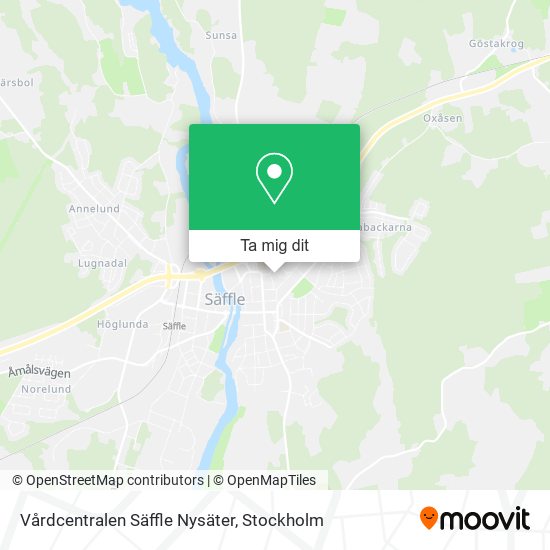 Vårdcentralen Säffle Nysäter karta