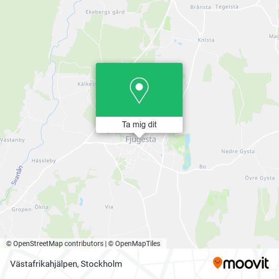 Västafrikahjälpen karta