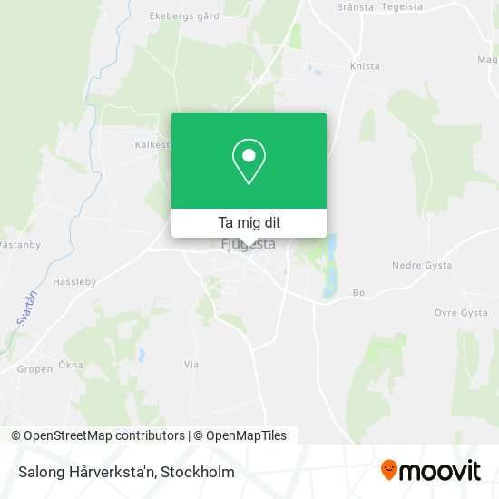 Salong Hårverksta'n karta