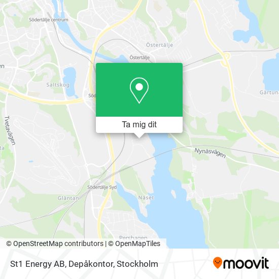 St1 Energy AB, Depåkontor karta