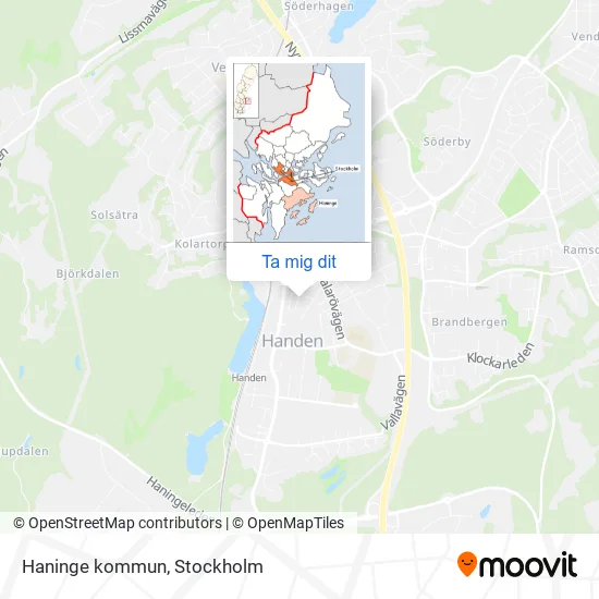 Haninge kommun karta