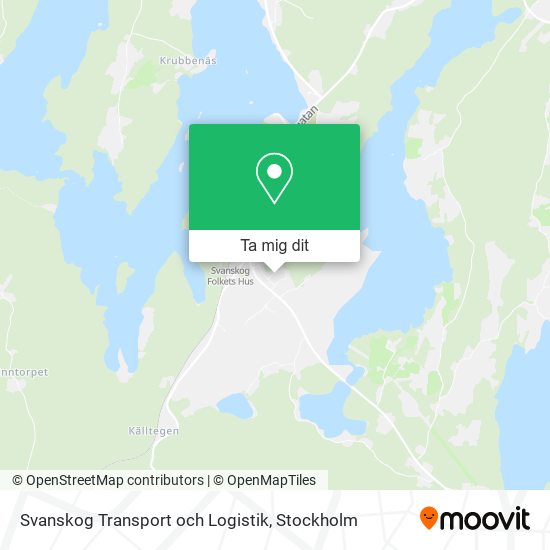 Svanskog Transport och Logistik karta