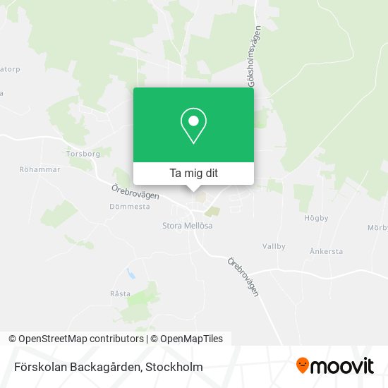 Förskolan Backagården karta