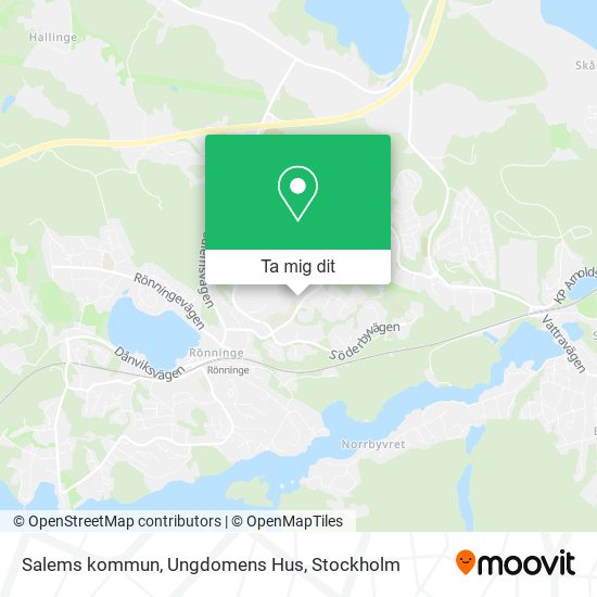 Salems kommun, Ungdomens Hus karta