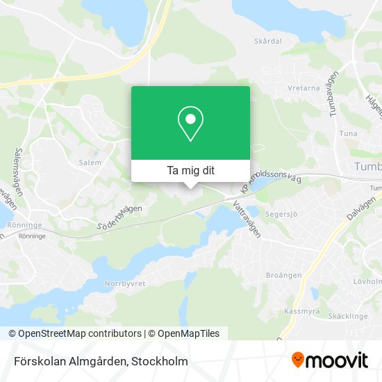 Förskolan Almgården karta