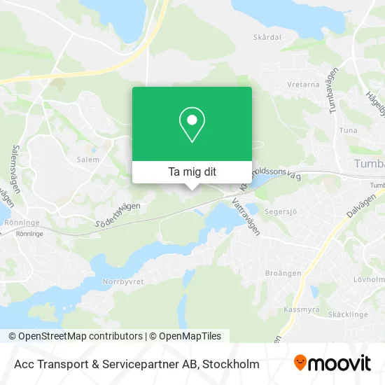 Acc Transport & Servicepartner AB karta