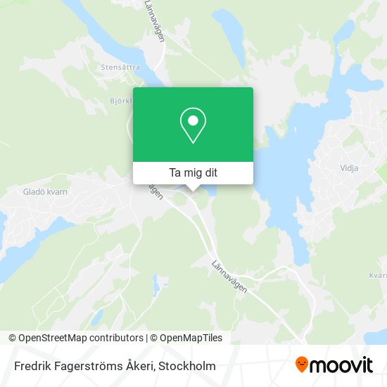 Fredrik Fagerströms Åkeri karta