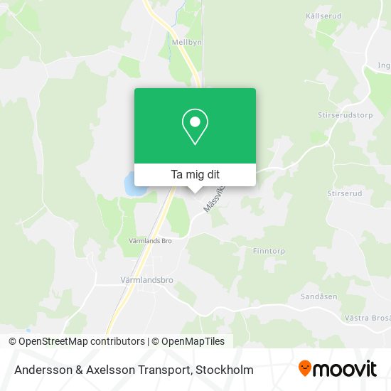 Andersson & Axelsson Transport karta